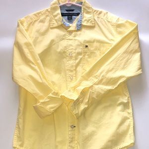 Tommy Hilfiger Long Sleeve Yellow Button Down